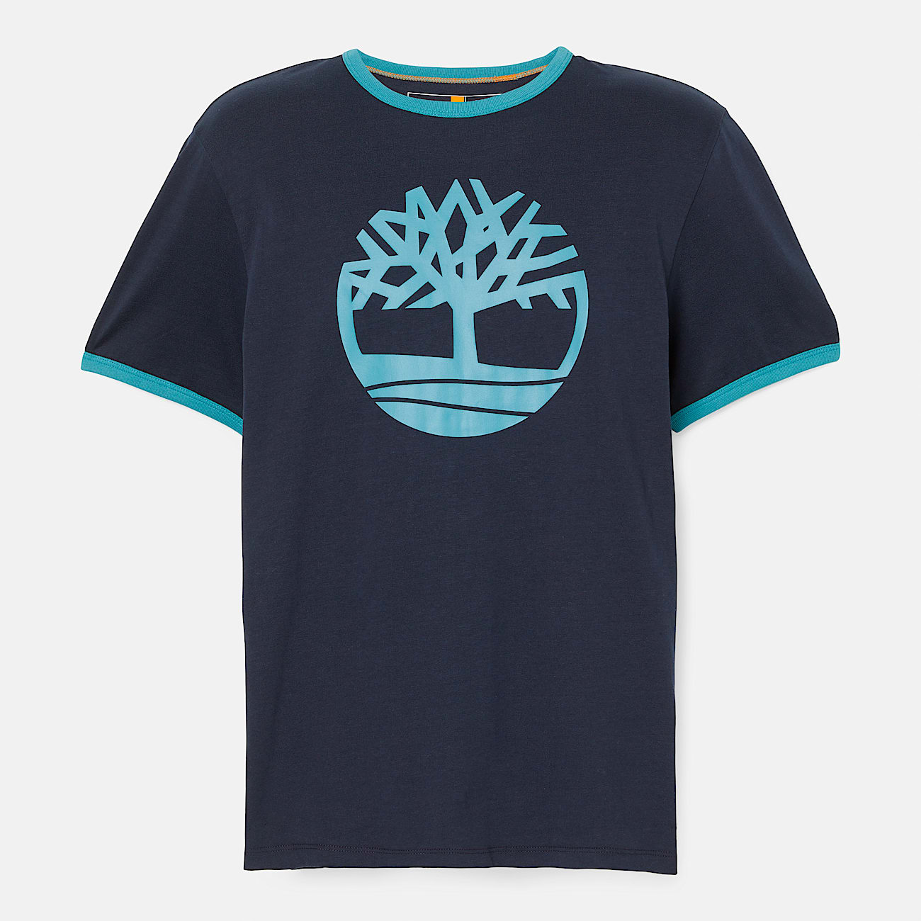 Mens TreeLogo Ringer TShirt TBL Dark SapphireStorm Blue ALT10