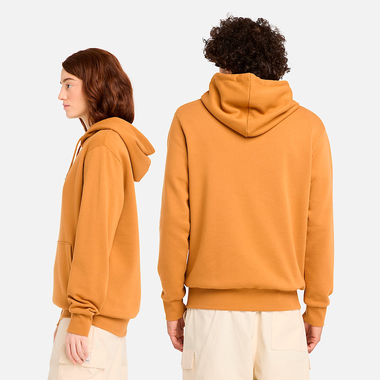 Small Logo Print Hoodie Sweatshirt TBL Wheat ALT1