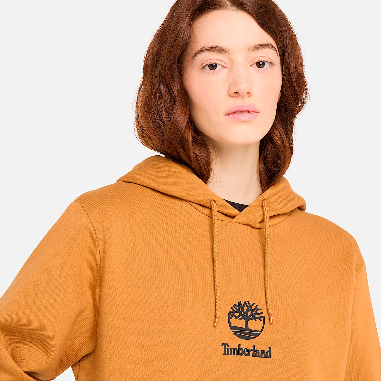 Small Logo Print Hoodie Sweatshirt TBL Wheat ALT3