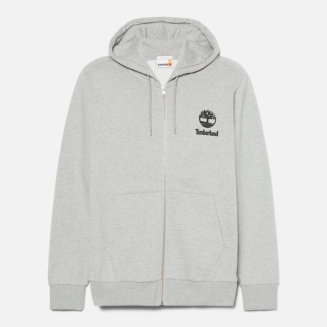 Hoodie con Logo Print Stack de cierre completo - 5
