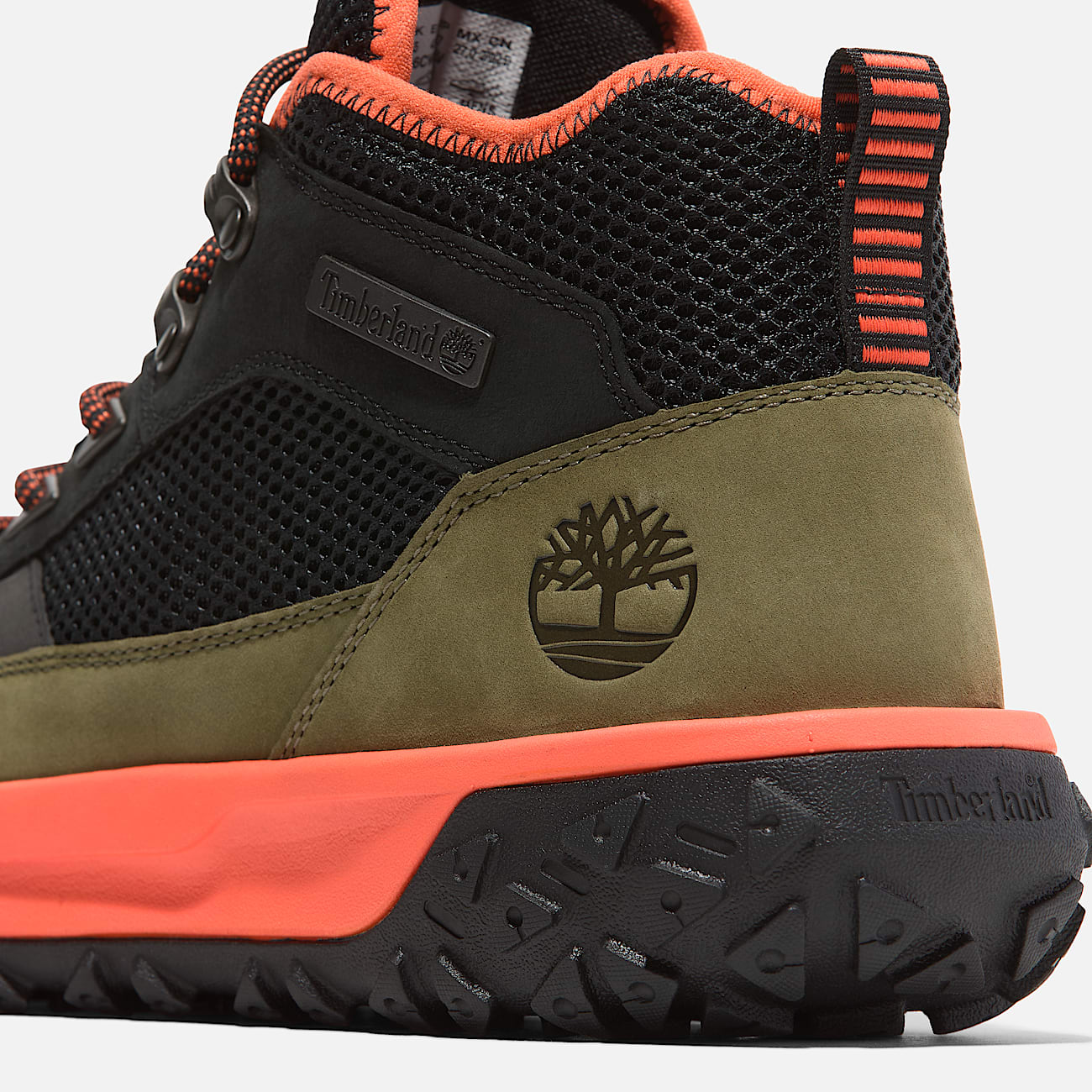 Mens GreenStride Motion 6 Mid LaceUp Sneaker TBL BlackGreen ALT7