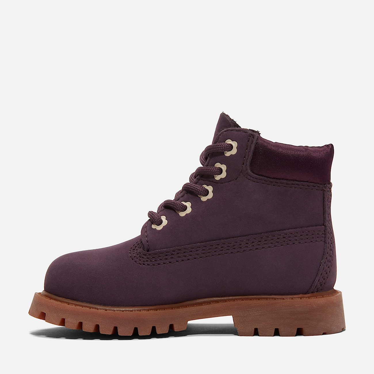 Toddler Timberland Premium 6Inch LaceUp Waterproof Boot TBL Dark Purple Nubuck ALT6