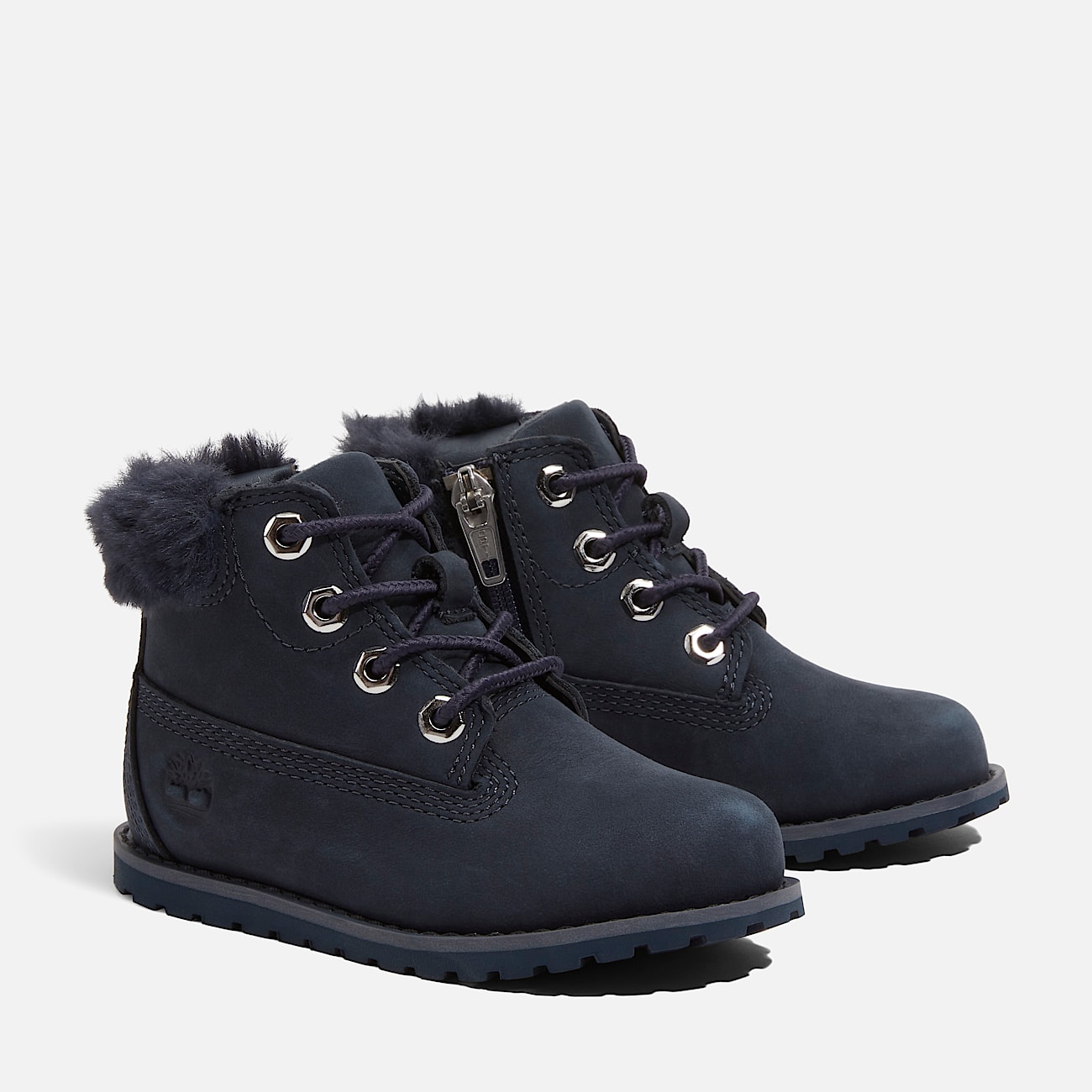 Toddler Pokey Pine 6Inch SideZip Boot TBL Navy Nubuck ALT4