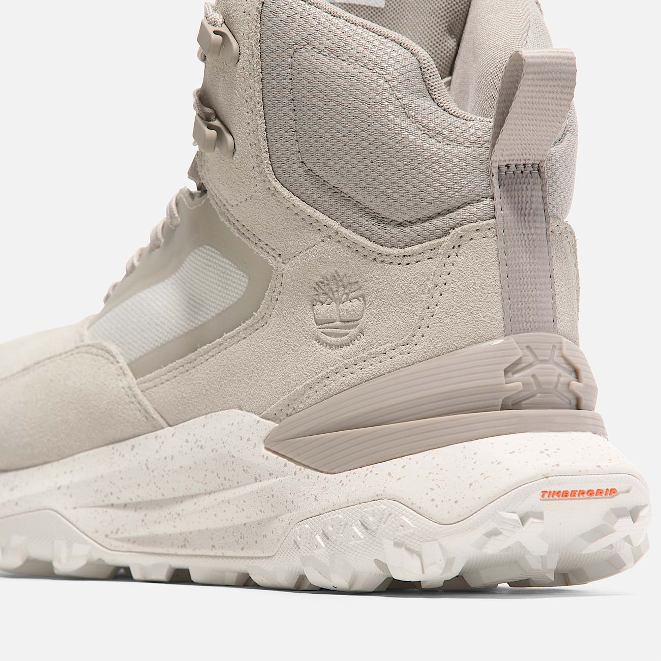 Mens Motion Access Mid Waterproof Hiking Boot TBL White Suede ALT7