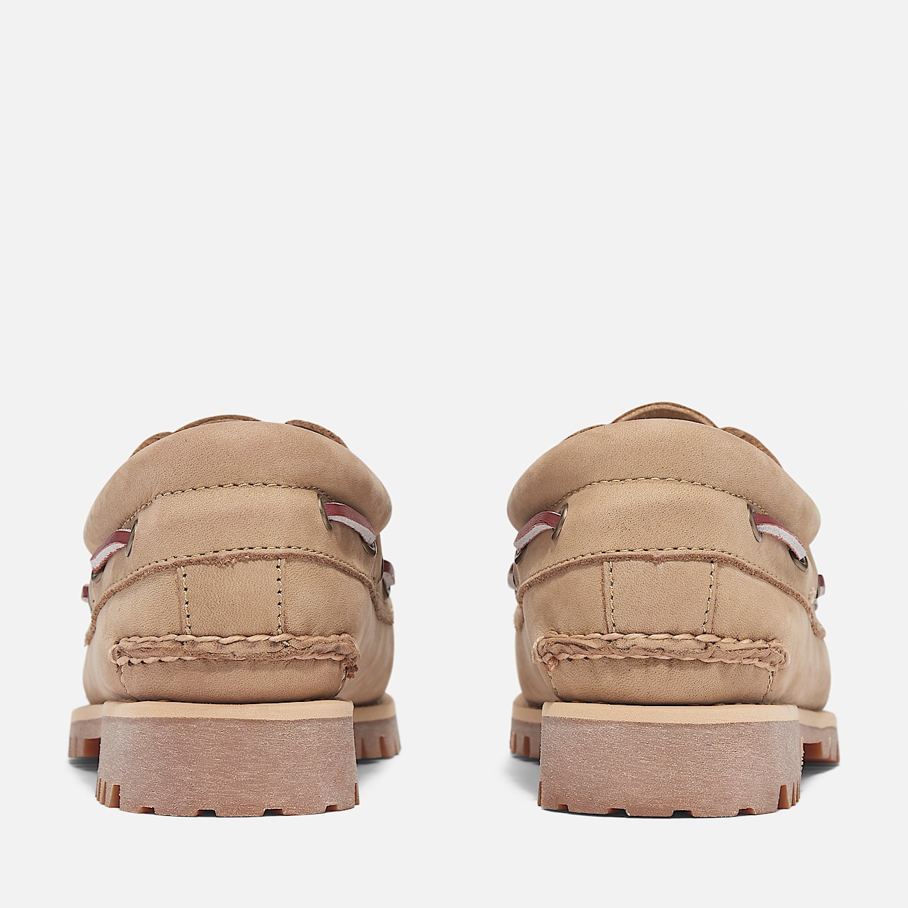 Womens Noreen 3Eye Lug Handsewn Boat Shoe TBL Beige Nubuck ALT5