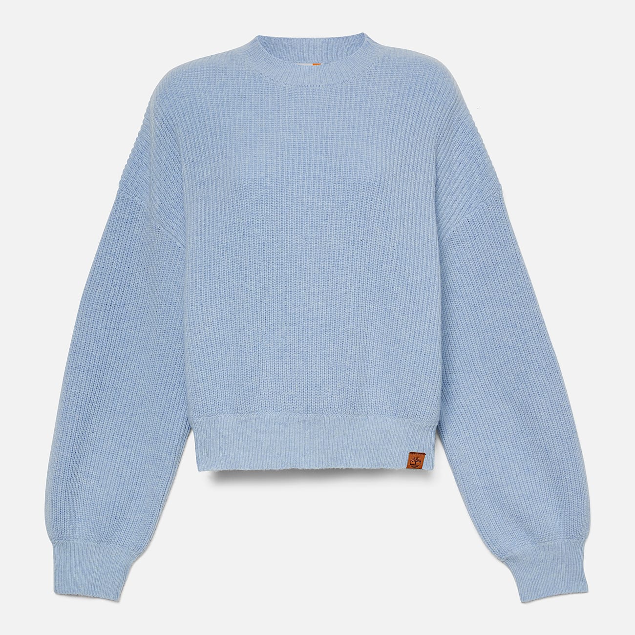 Womens Wool Blend Crew Sweater TBL Ice Blue ALT10