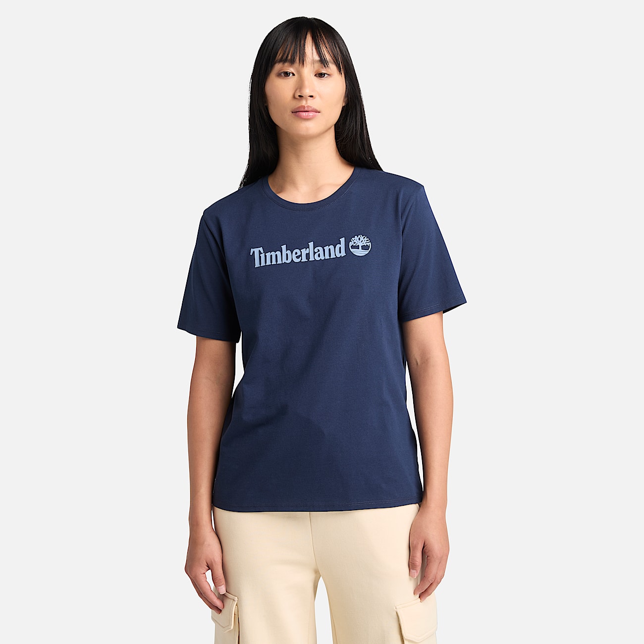 Playera para mujer Northwood de manga corta TBL Azul HERO