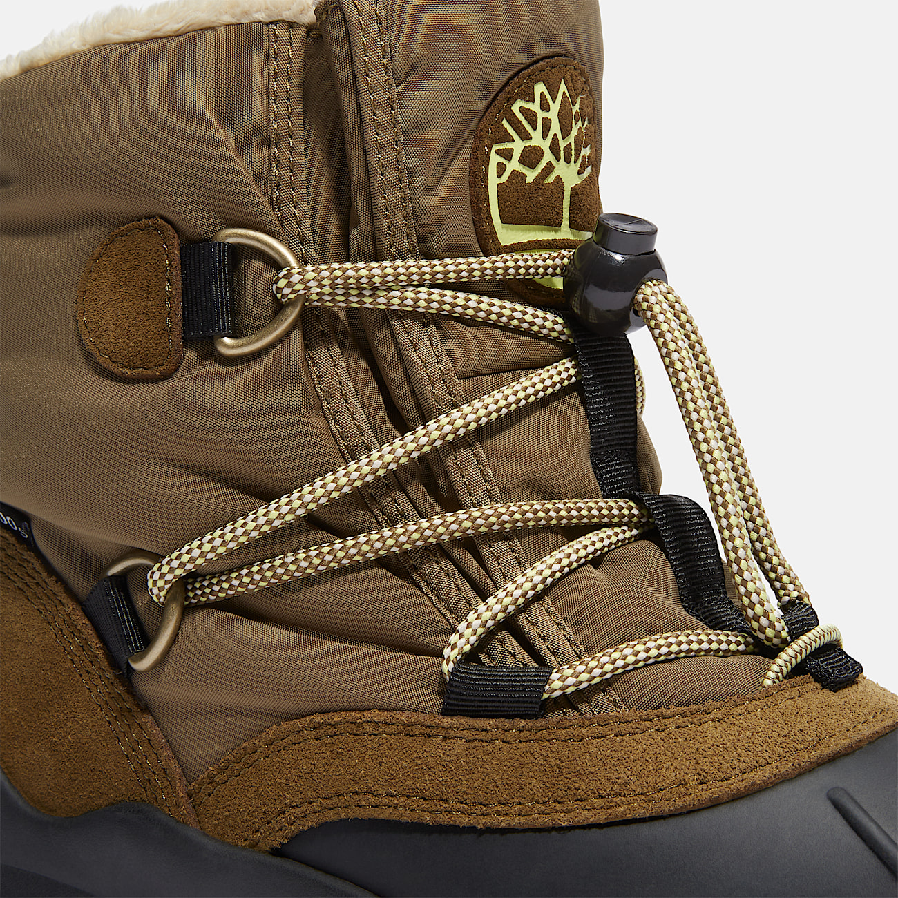 Womens Moriah Range Mid Warm Lined Waterproof Snow Boot TBL Olive Leather ALT7