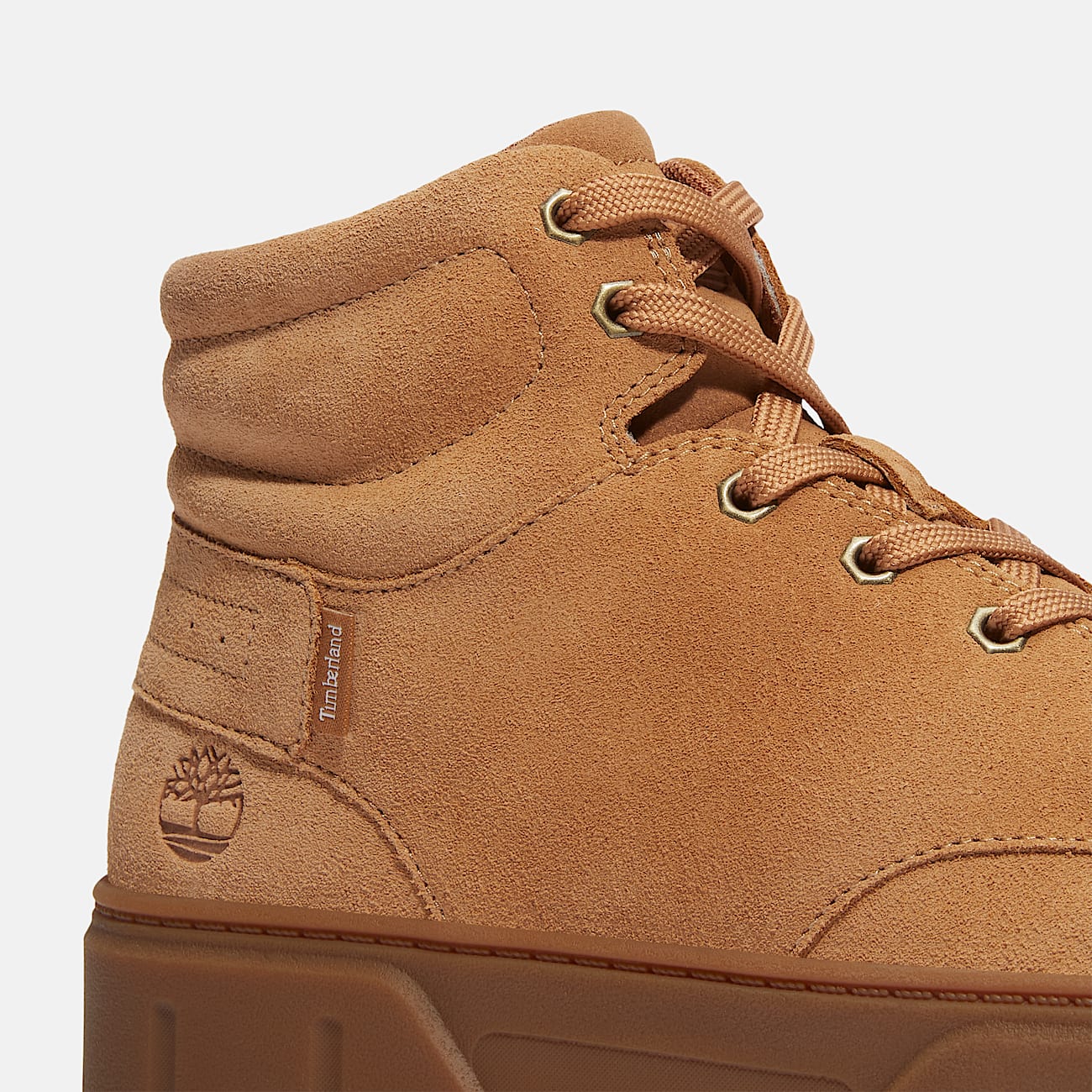 Womens Laurel Court High Top LaceUp Sneaker TBL Beige Suede ALT7