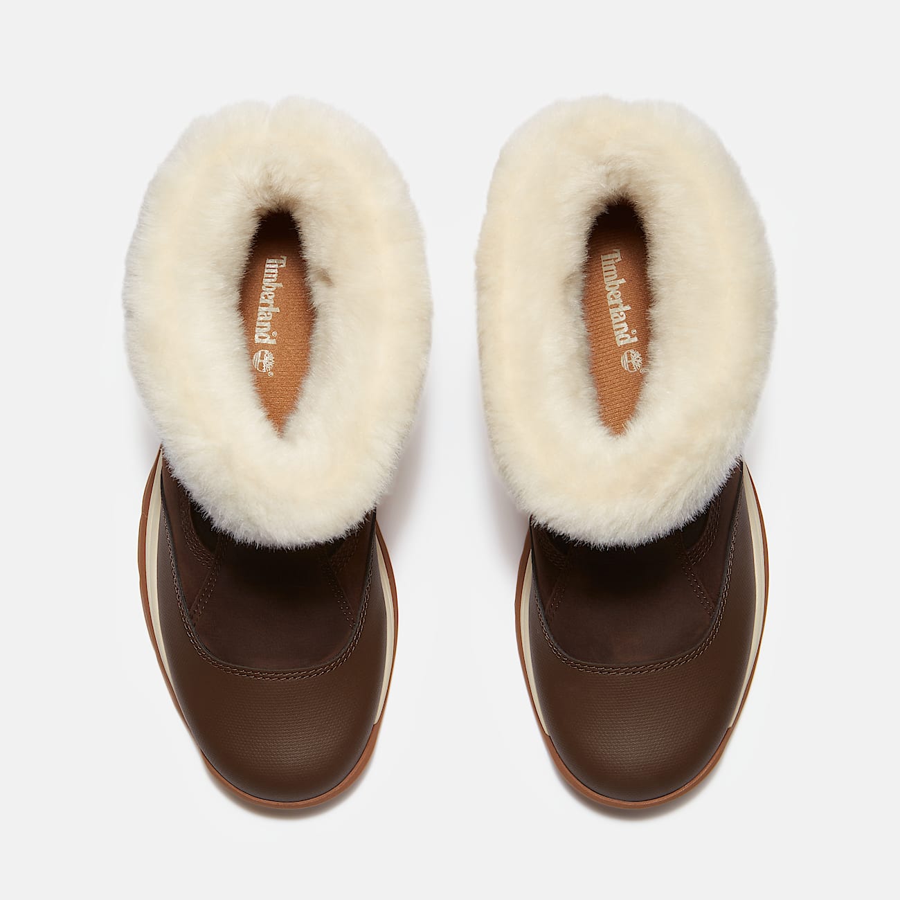 Womens White Ledge Mid Pull On Waterproof Snow Boot TBL Dark Brown FullGrain ALT2