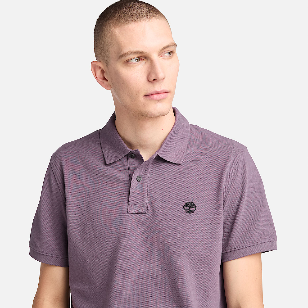 Mens Millers River ShortSleeve Pique Polo Shirt TBL Vintage Violet ALT2