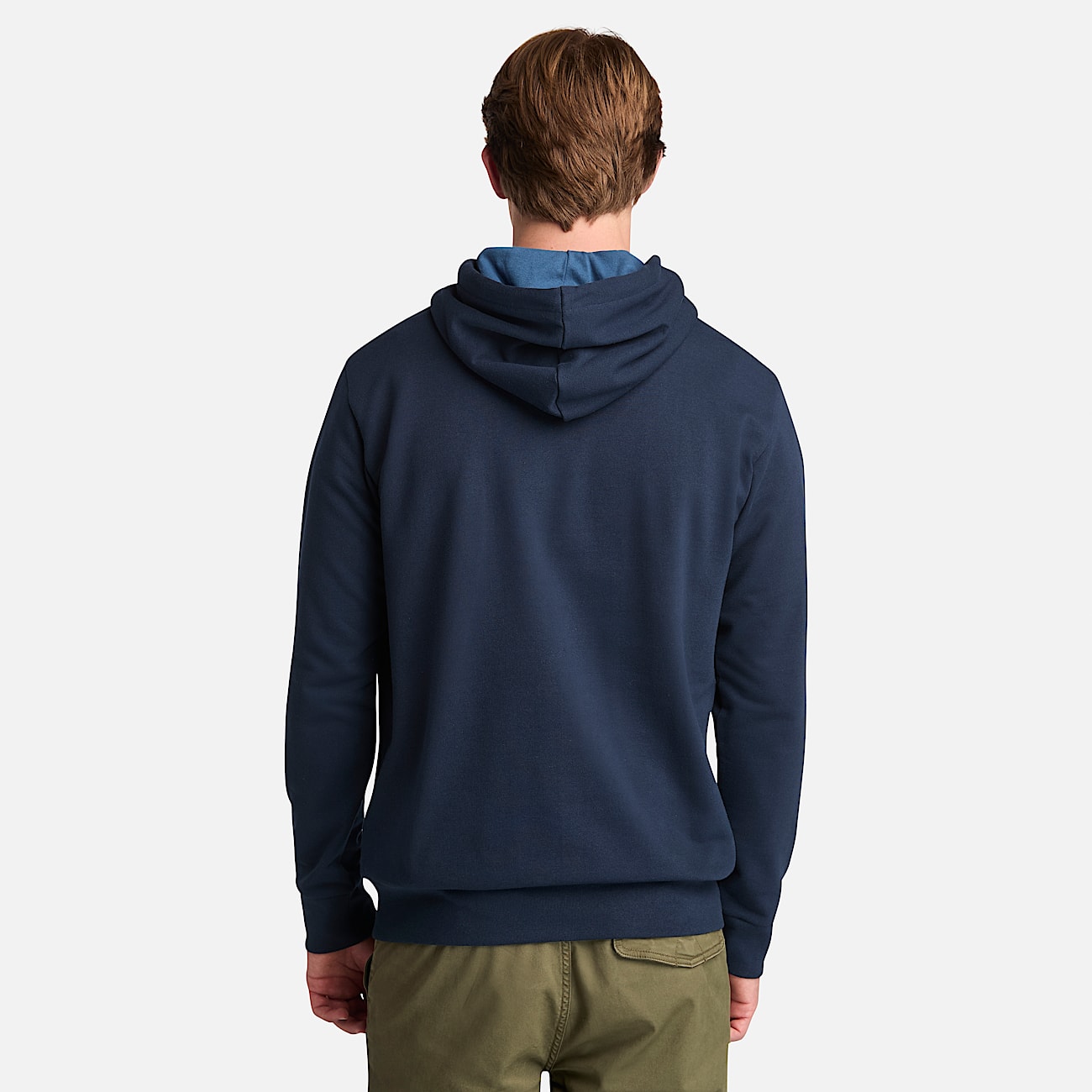 Mens Northwood Tree Logo Brushed Back Hoodie TBL Dark Sapphire ALT9
