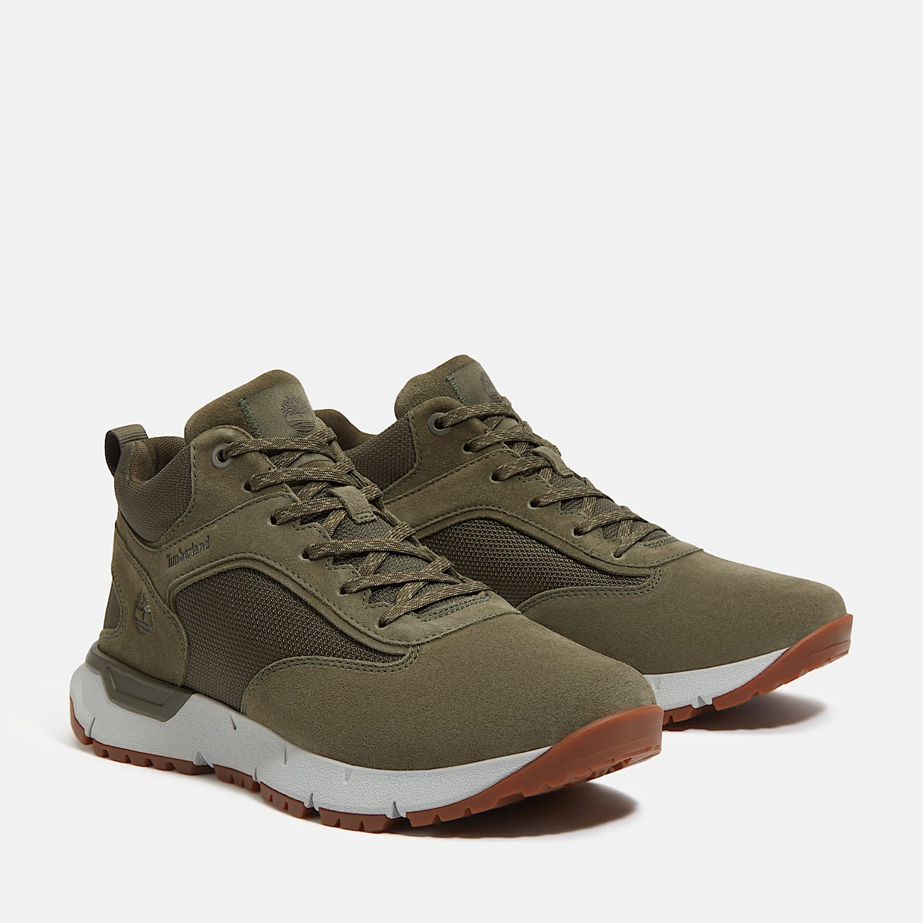 Mens Voyager Park Mid LaceUp Sneaker TBL Dark Green Suede ALT4