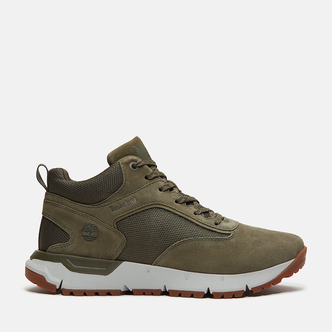 Mens Voyager Park Mid LaceUp Sneaker TBL Dark Green Suede HERO