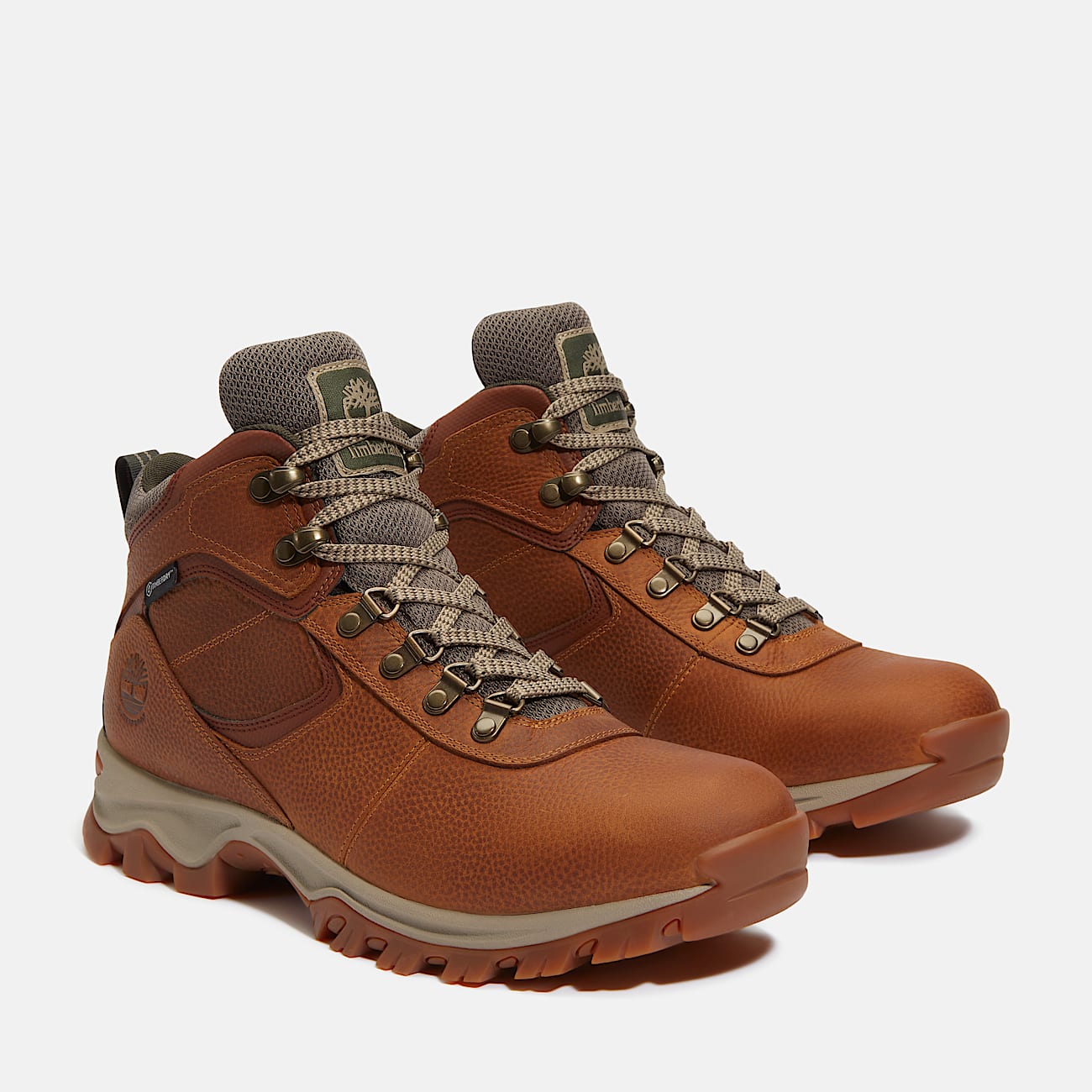 Mens Mt Maddsen Waterproof Mid Hiking Boot TBL Light Brown FullGrain ALT4