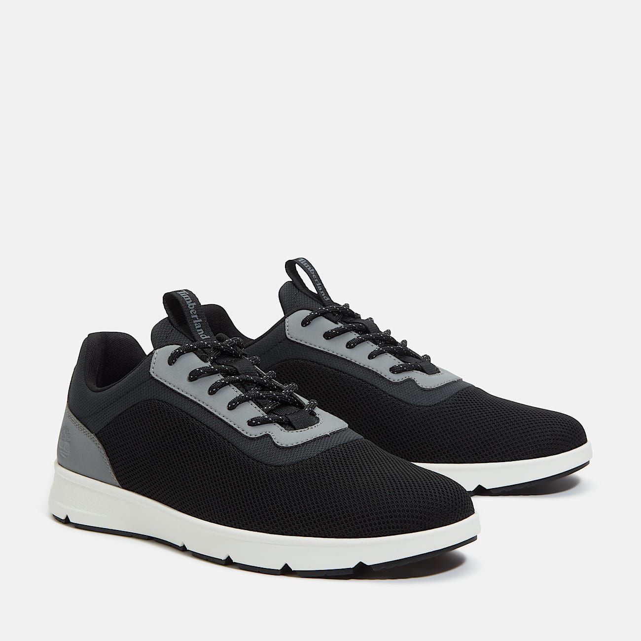 Mens Parker Street Low LaceUp Sneaker TBL Black Knit ALT4
