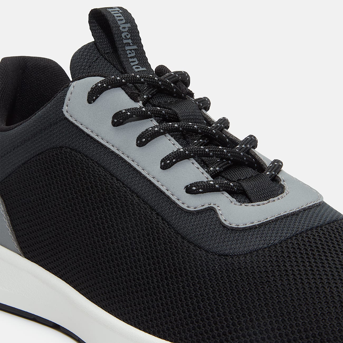 Mens Parker Street Low LaceUp Sneaker TBL Black Knit ALT7