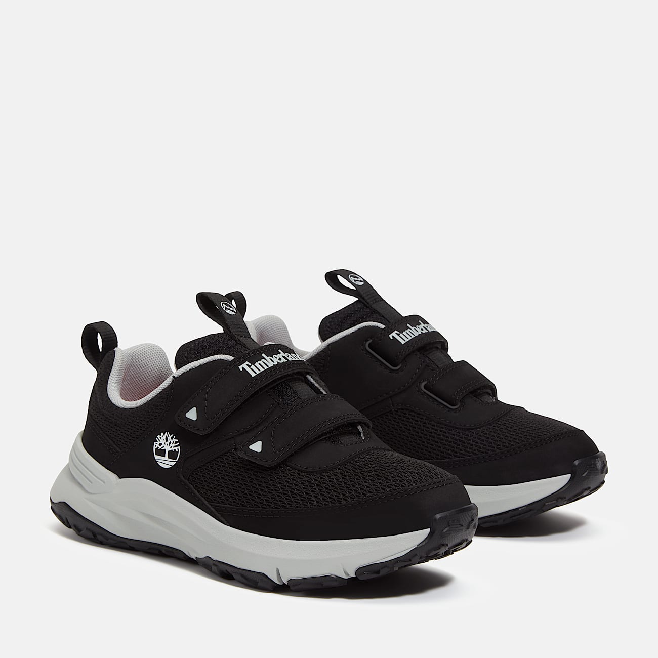 Youth Motion Access Low Hook  Loop Sneaker TBL Black Mesh ALT4