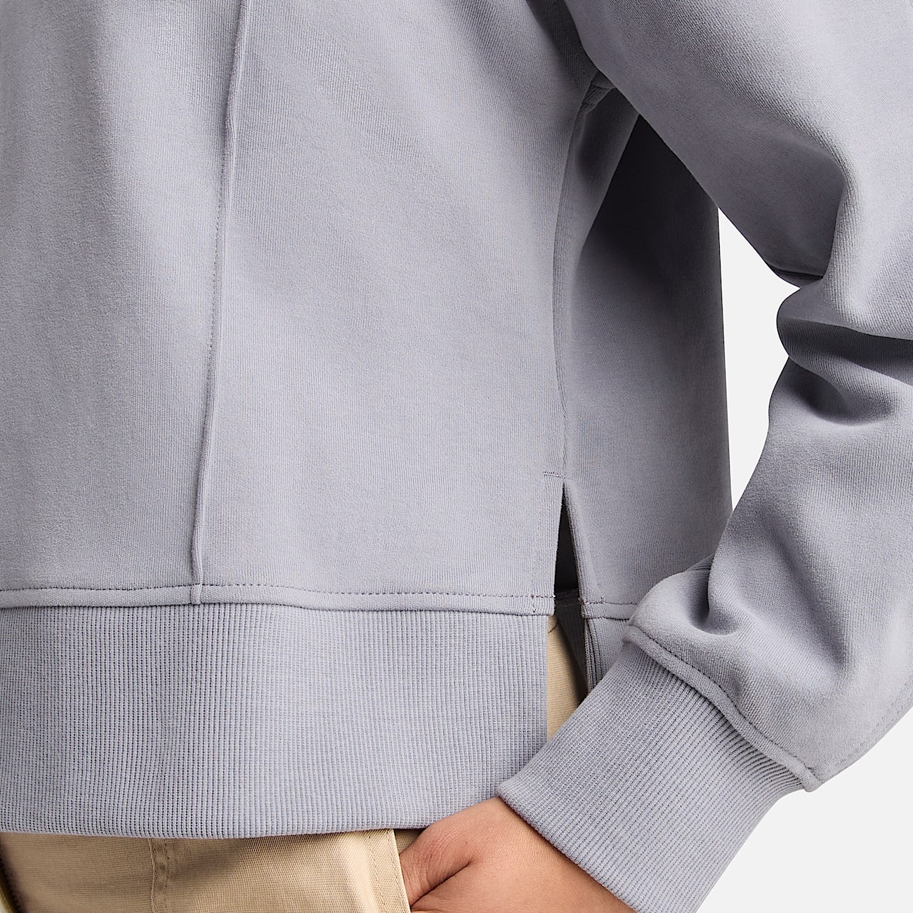 Womens Lush QuarterZip Sweatshirt TBL Quicksilver ALT2