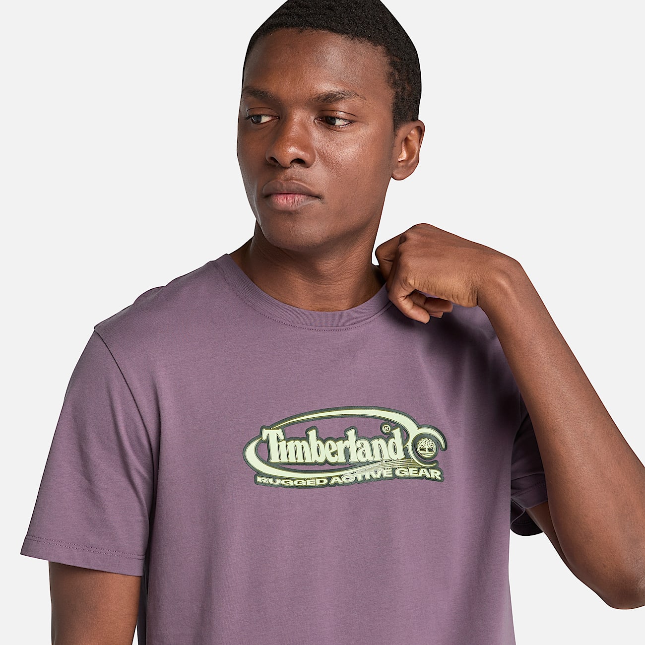 Mens Big Oval Logo TShirt TBL Vintage Violet ALT2