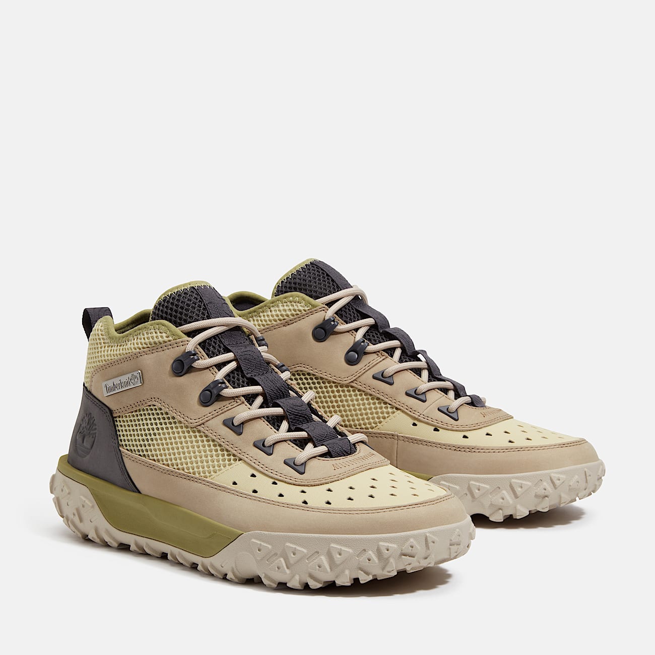 Mens GreenStride Motion 6 Mid LaceUp Hiking Boot TBL Light Green ALT4