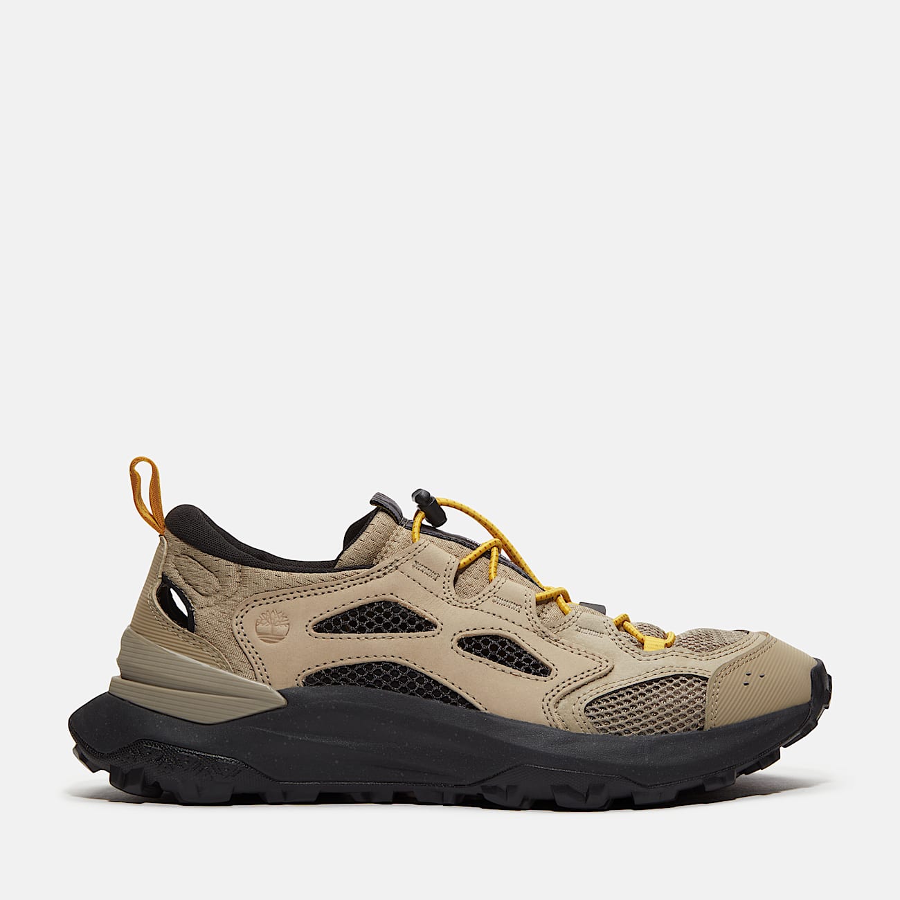 Mens Motion Access Low LaceUp Sneaker TBL Light Brown Mesh HERO