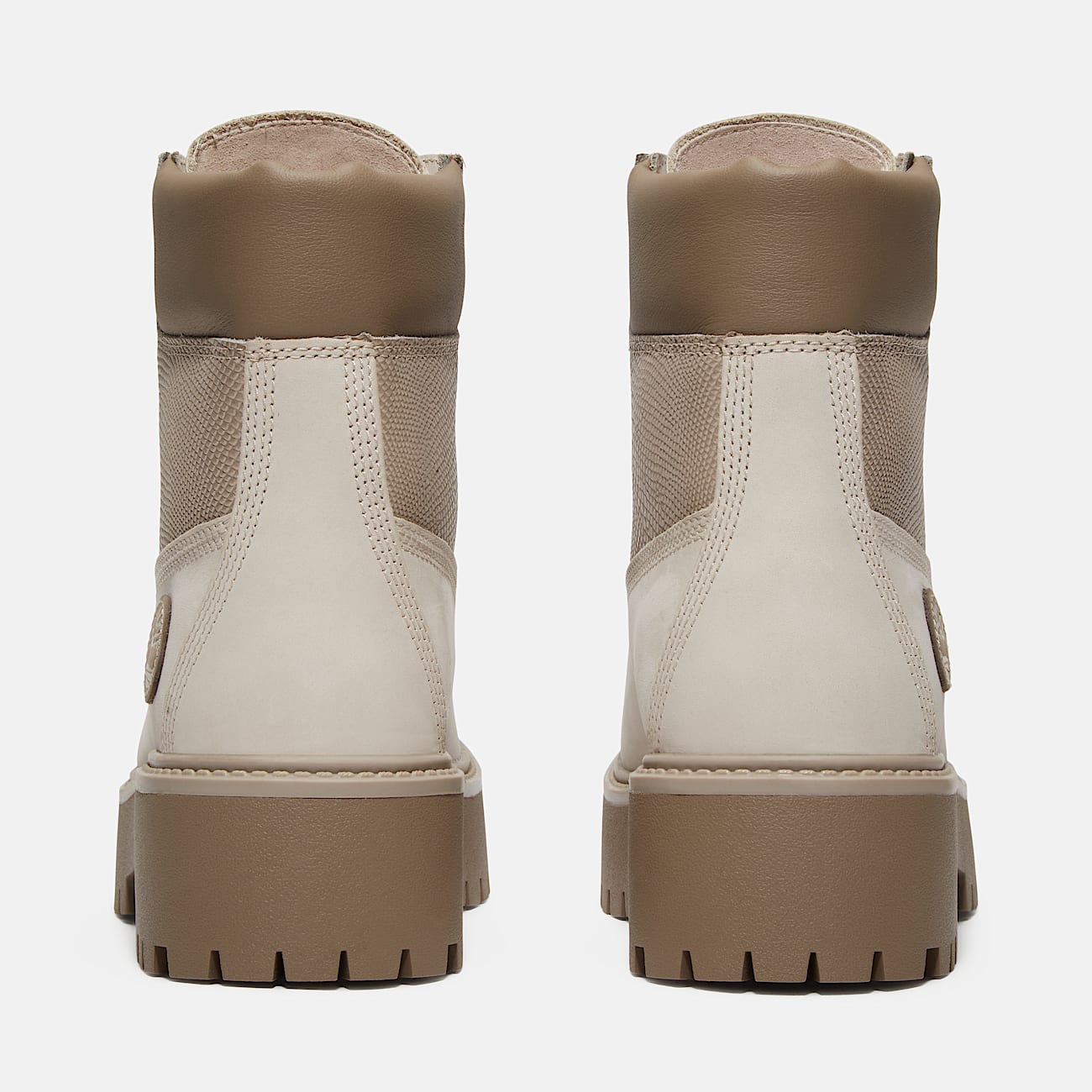 Womens Year of the Snake Stone Street 6Inch Waterproof Platform Boot TBL White Nubuck ALT5