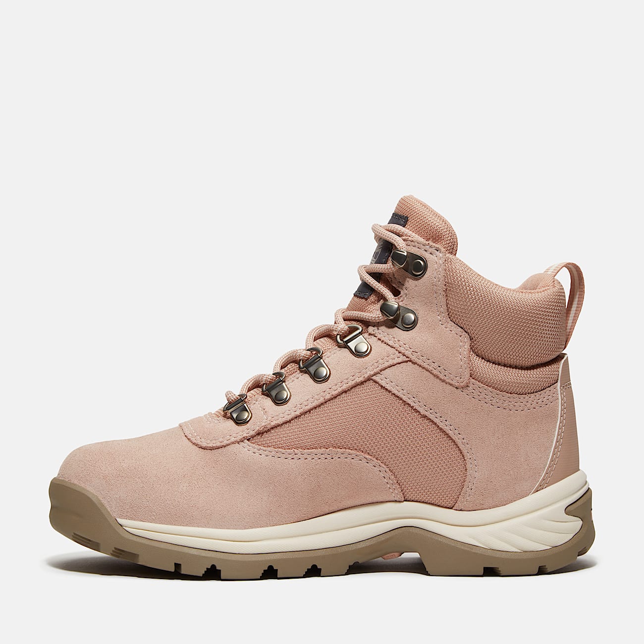 Womens White Ledge Waterproof Hiking Boot TBL Light Beige SuedeMedium Grey ALT6