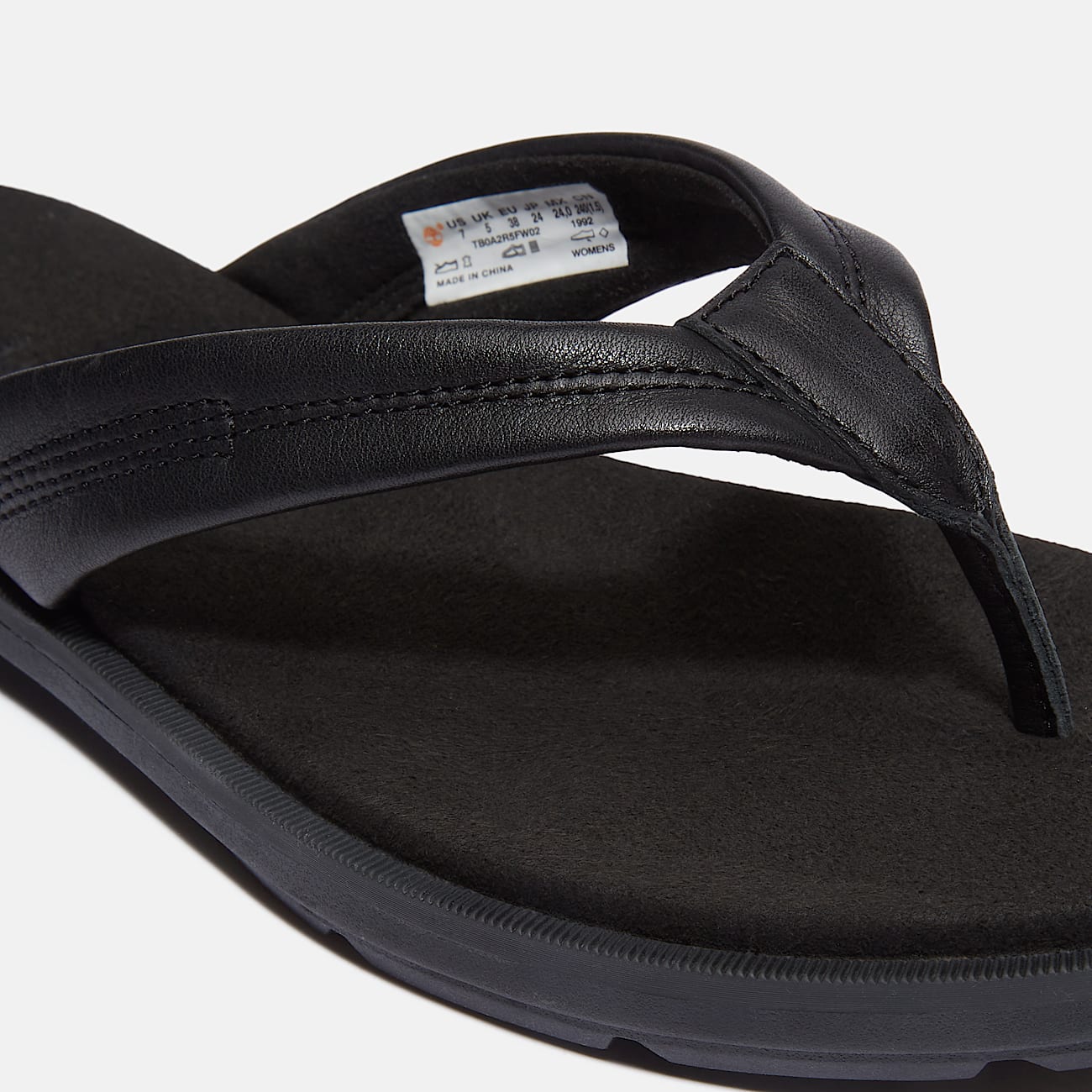 Womens Calista Bay Thong Sandal TBL Black FullGrain ALT7