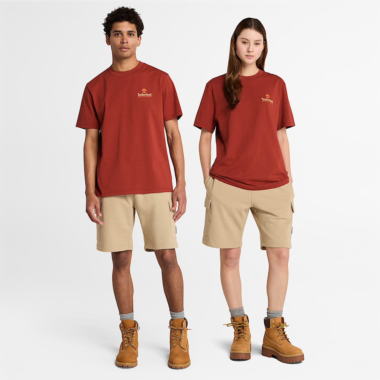 Short cargo molletonné avec écusson tissé - 1