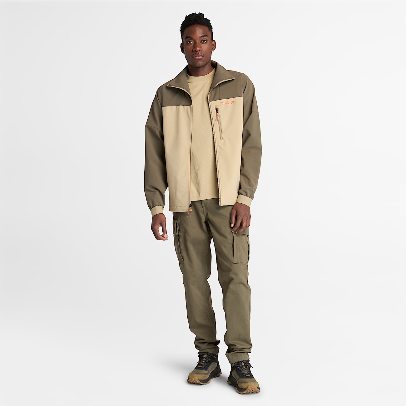 Manteau à coquille souple avec traitement déperlant durable pour hommes - 2