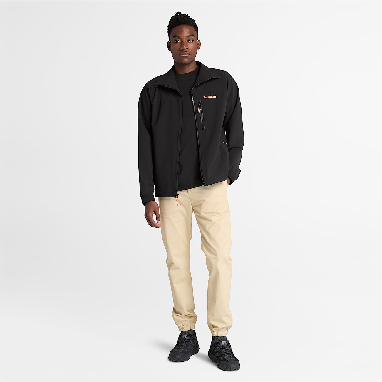 Manteau à coquille souple avec traitement déperlant durable pour hommes - 2