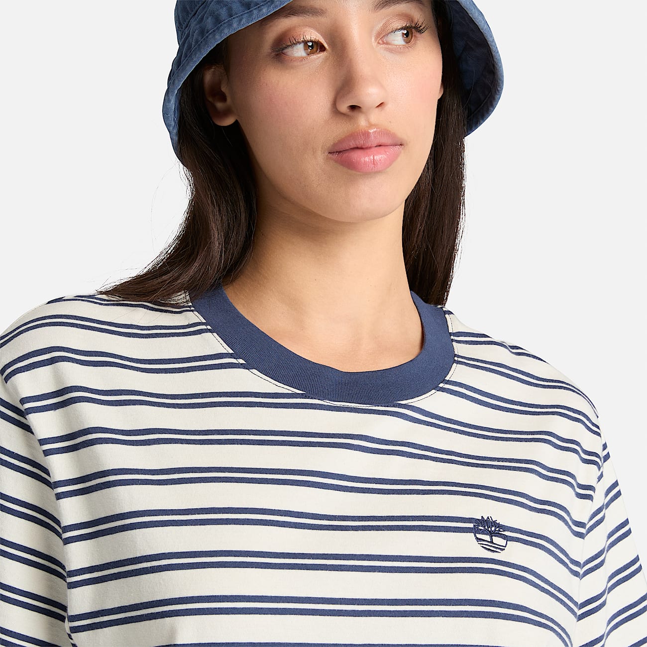Womens Dunstan ShortSleeve Stripe TShirt TBL Dark Navy ALT2