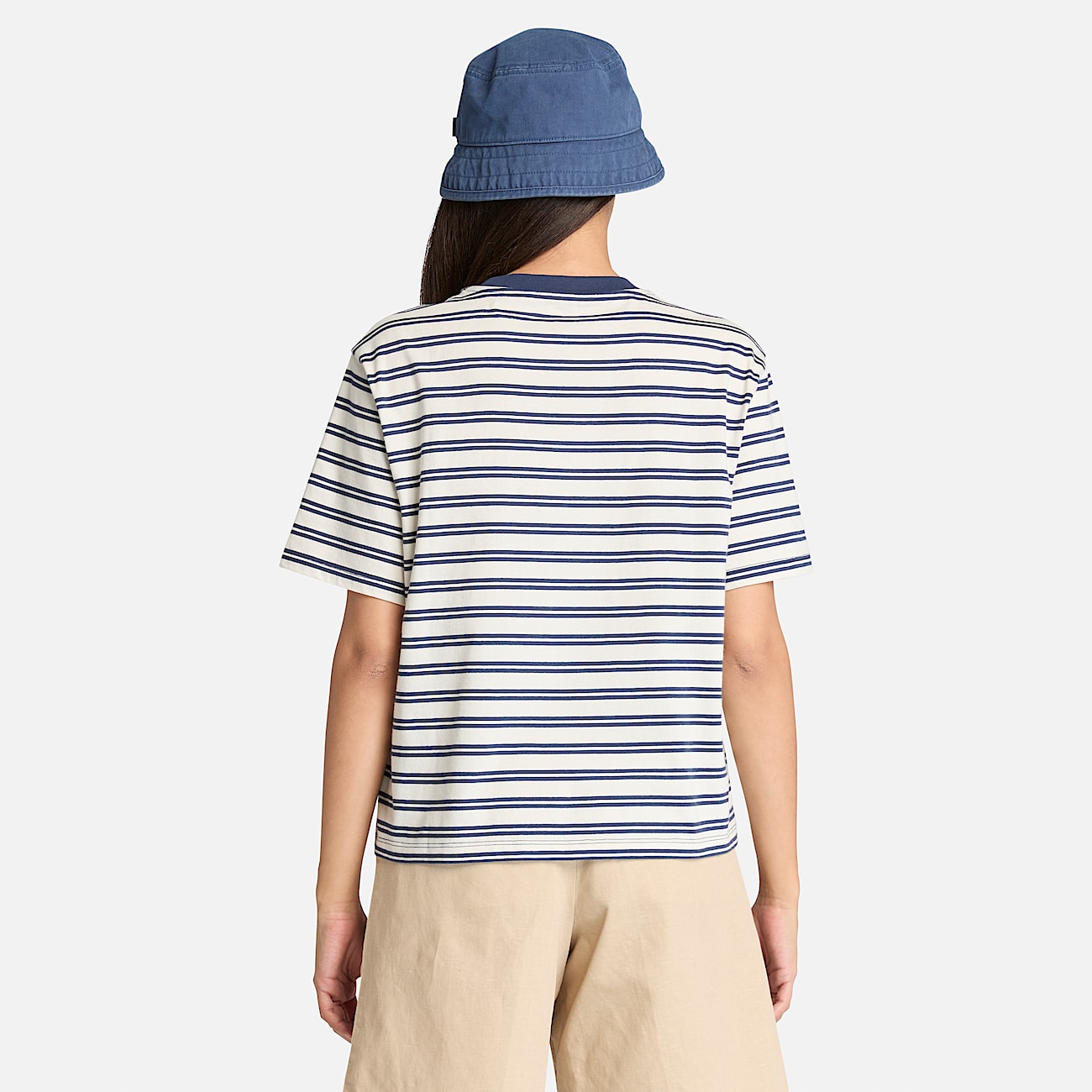 Womens Dunstan ShortSleeve Stripe TShirt TBL Dark Navy ALT9