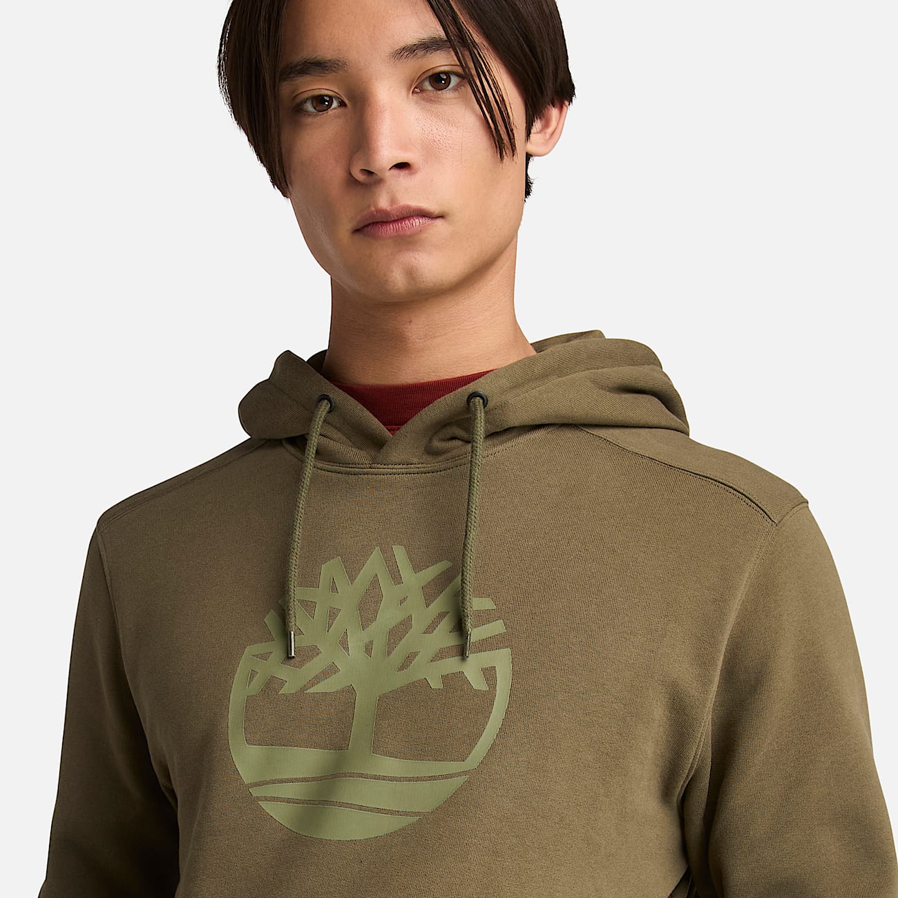 Hoodie para Hobre Kennebec River logo del rbol TBL Verde hoja ALT2
