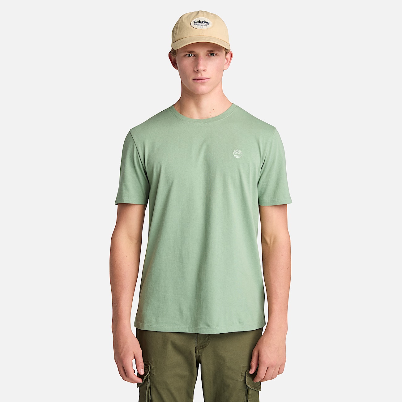 Mens Oyster River US Chest Logo Short Sleeve TShirt TBL Green Bay HERO