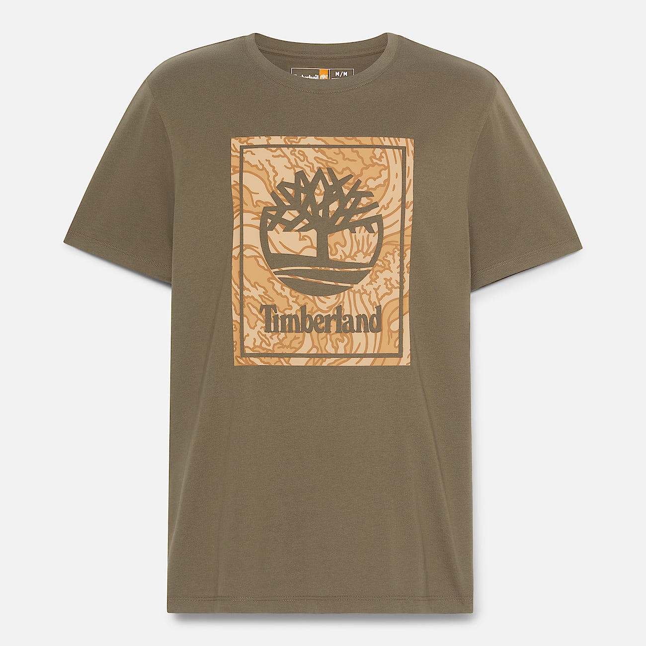 Mens Stack Logo Camo ShortSleeve TShirt TBL Leaf Green ALT10