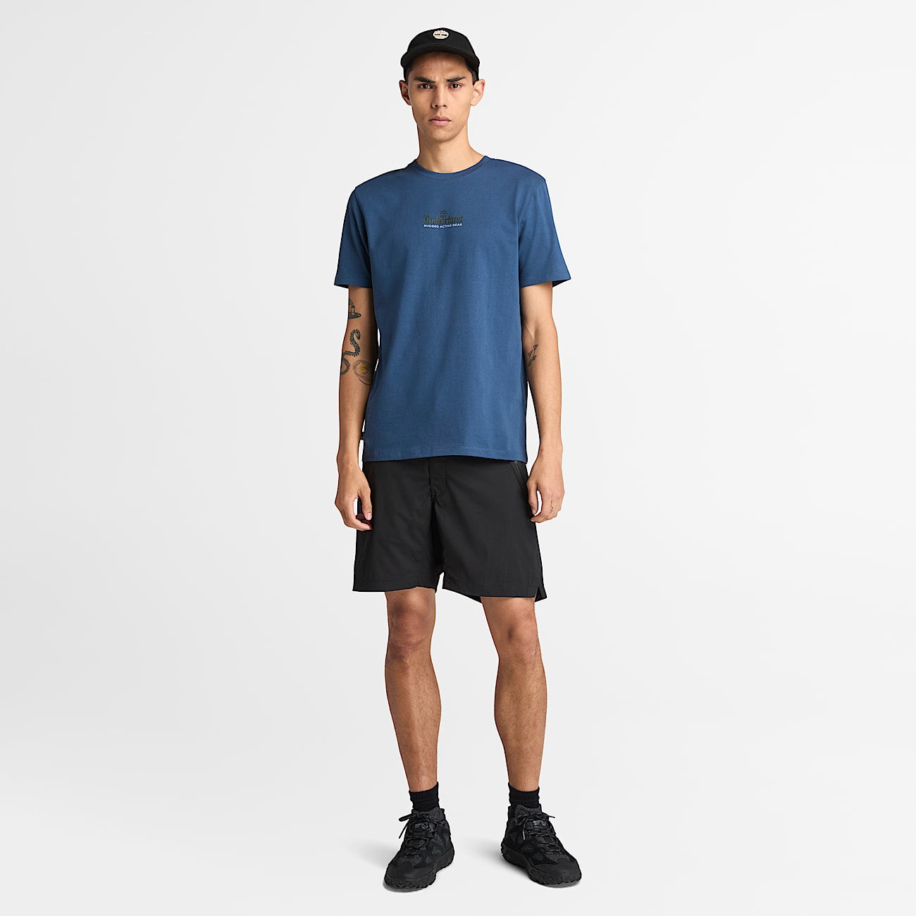 Mens Back On The Road Graphic TShirt TBL Dark Denim ALT1