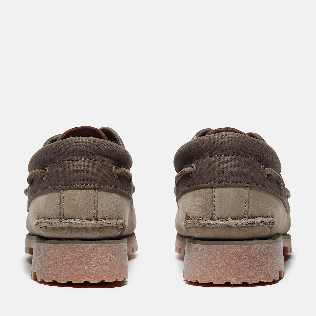 Mens Timberland Authentics 3Eye Boat Shoe TBL Olive Nubuck ALT5