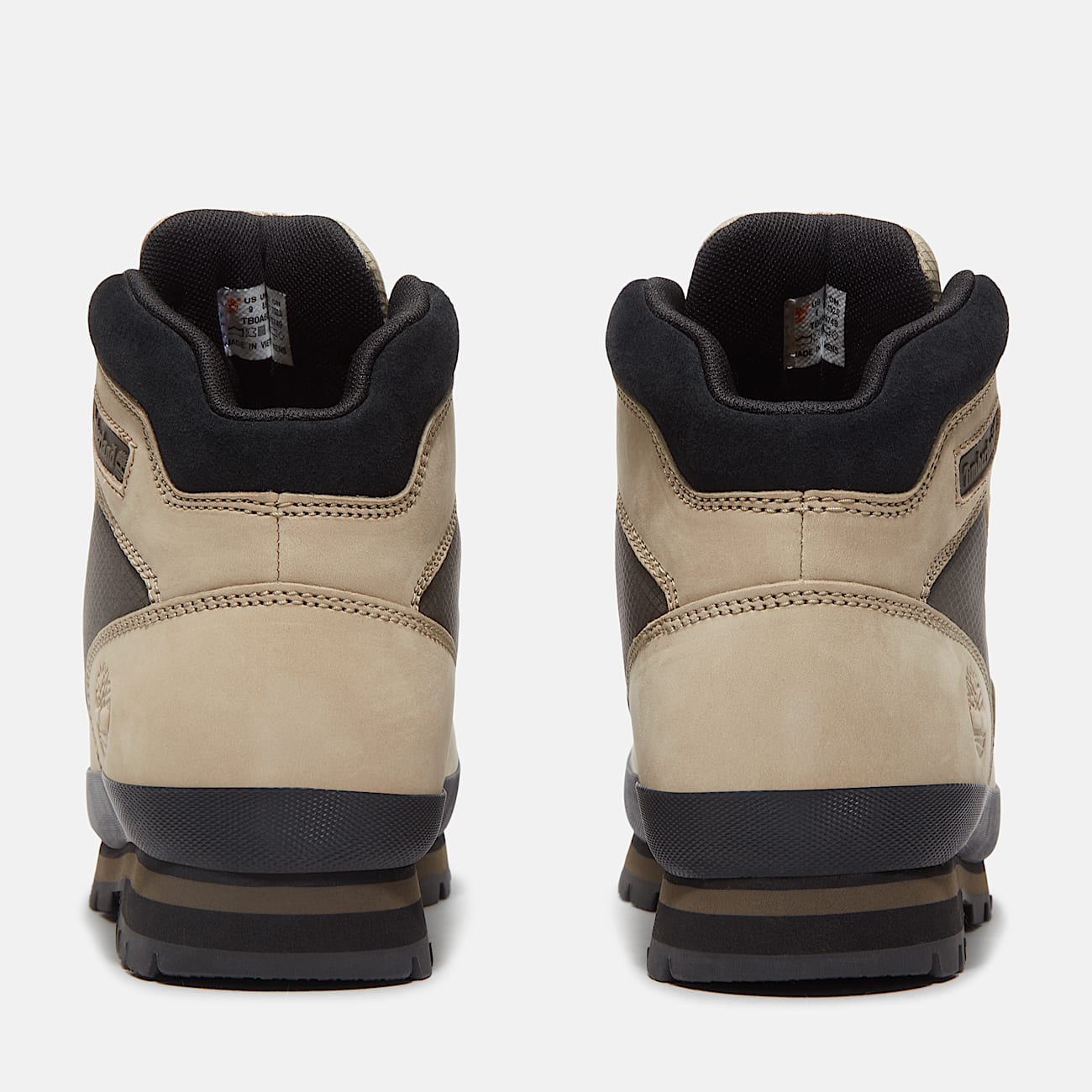 Mens Euro Hiker Leather Boot TBL Light Taupe Nubuck ALT5