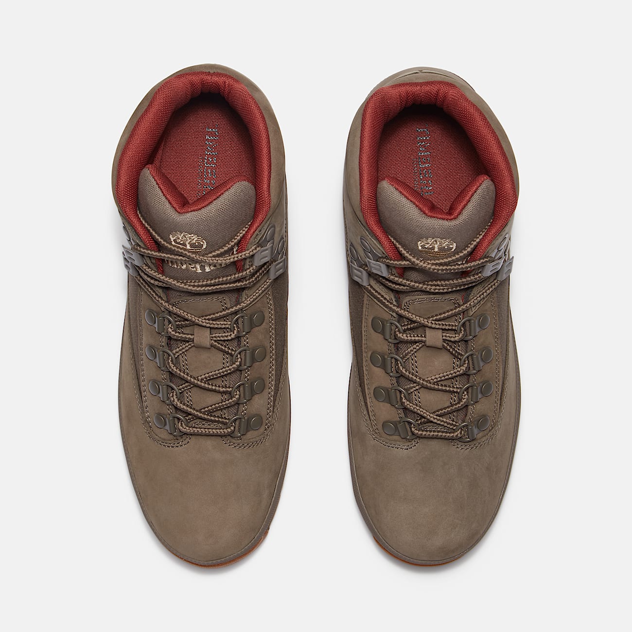 Mens Euro Hiker Leather Boot TBL Olive Nubuck ALT2