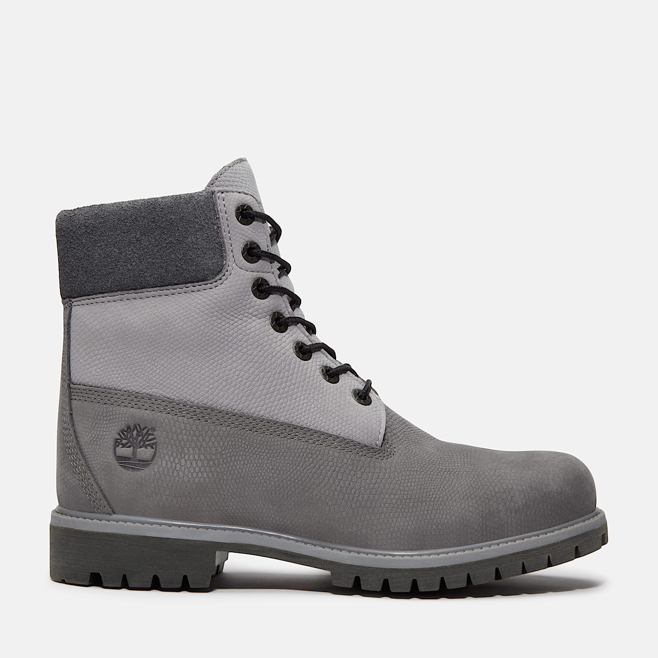 Mens Timberland Premium 6Inch Waterproof Boot TBL Medium Grey Nubuck HERO