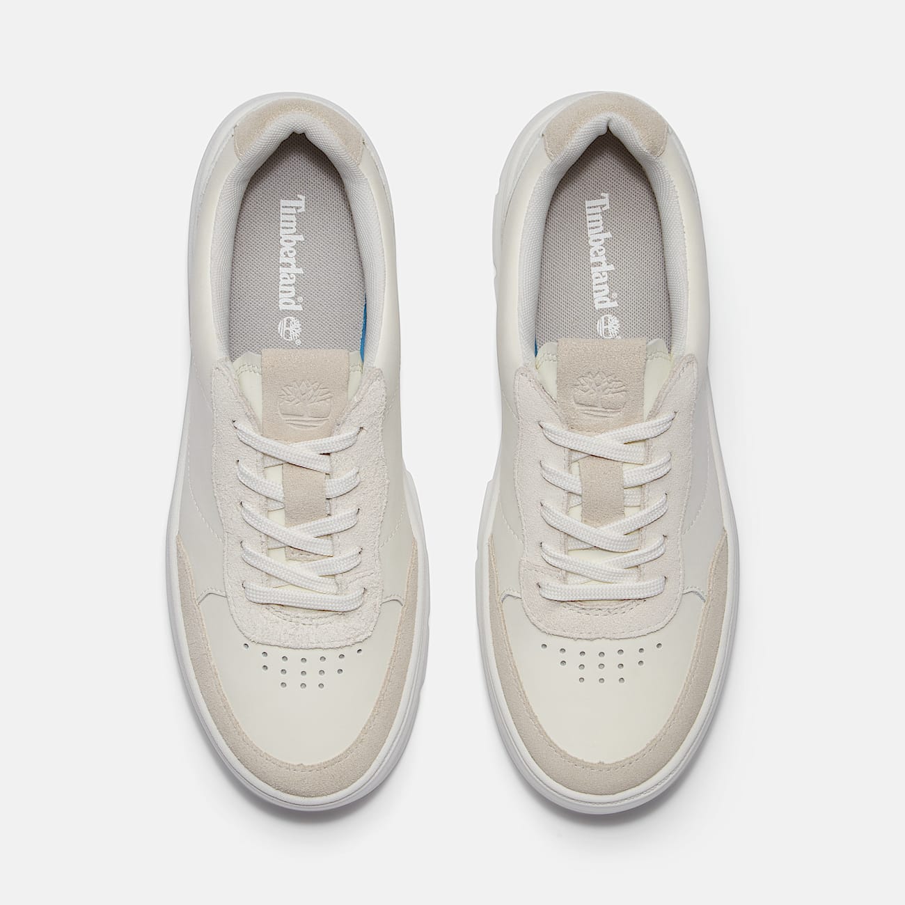 Womens Laurel Court Suede Accent LaceUp Sneaker TBL Natural Leather ALT2