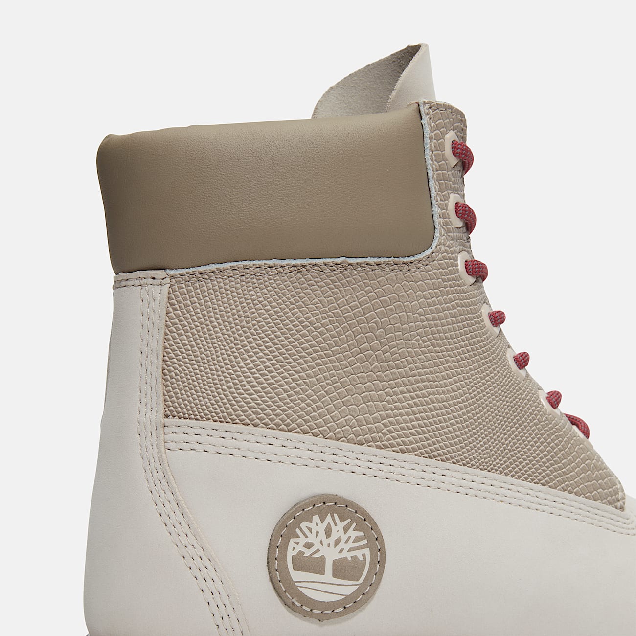 Mens Year of the Snake Timberland Heritage 6Inch Waterproof Boot TBL White Nubuck ALT7