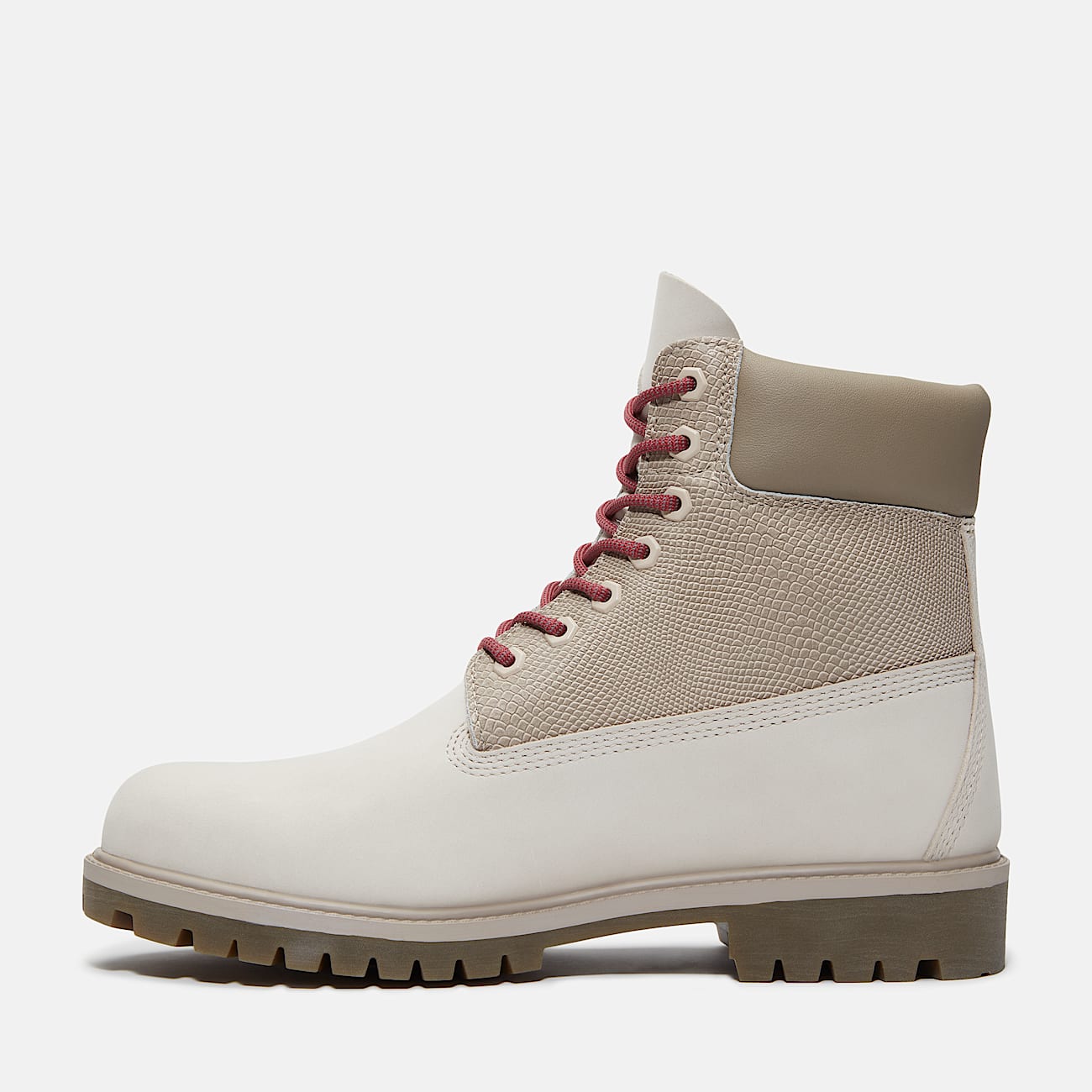Mens Year of the Snake Timberland Heritage 6Inch Waterproof Boot TBL White Nubuck ALT6