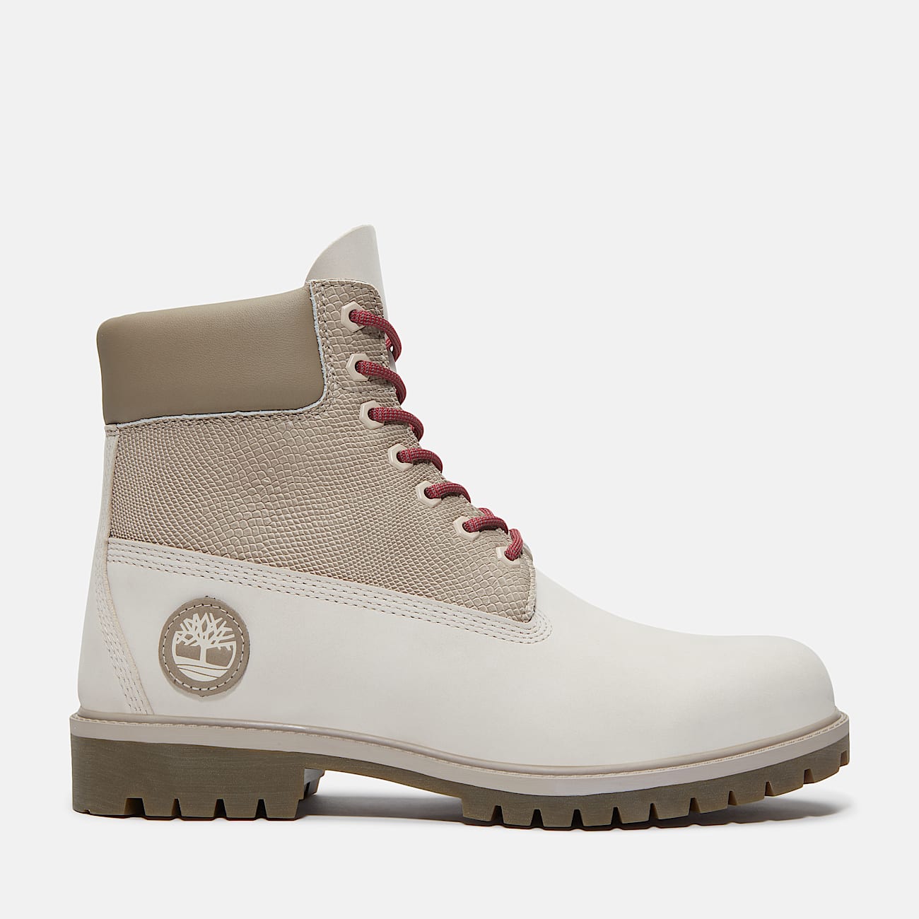 Mens Year of the Snake Timberland Heritage 6Inch Waterproof Boot TBL White Nubuck HERO