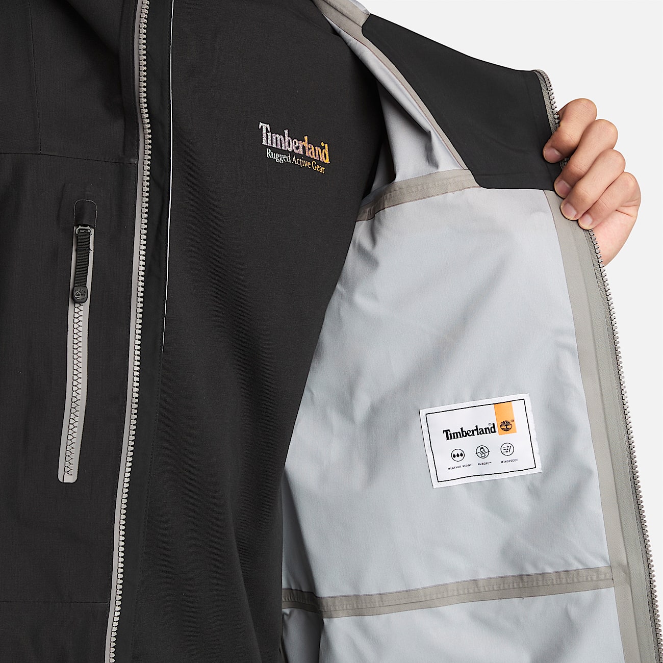 Mens Mobi Flex Tech 3 Layer Waterproof Jacket TBL Black ALT3