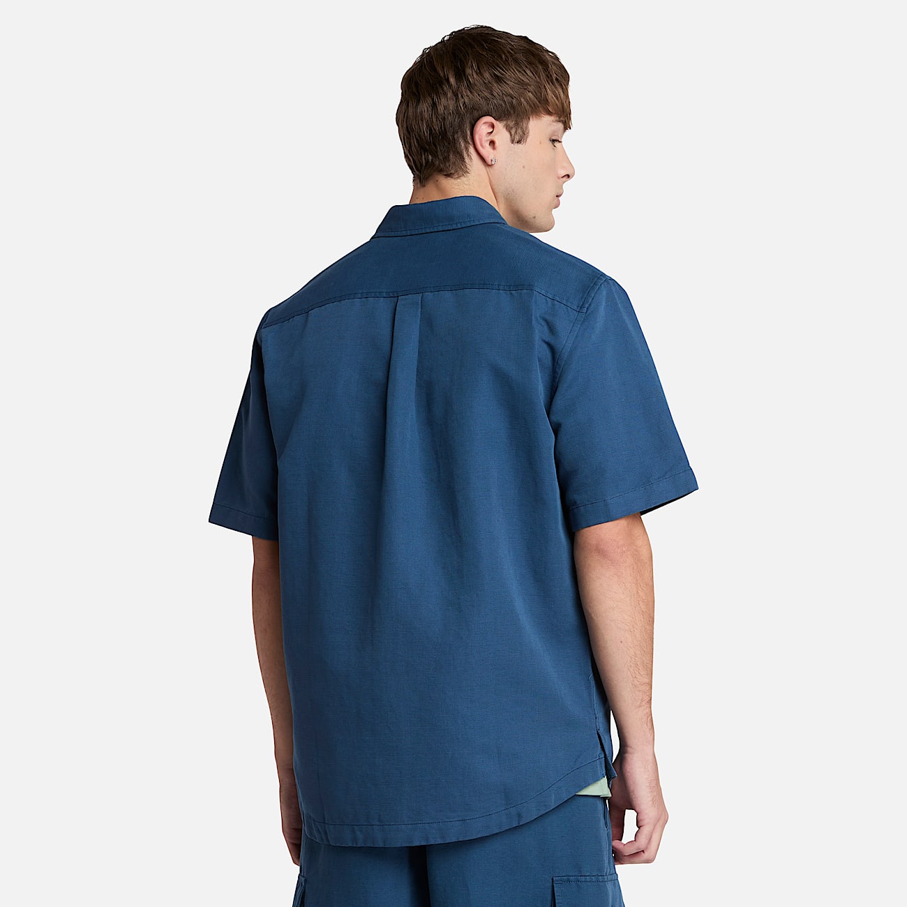 Men's Cotton Linen Utility Overshirt - 5