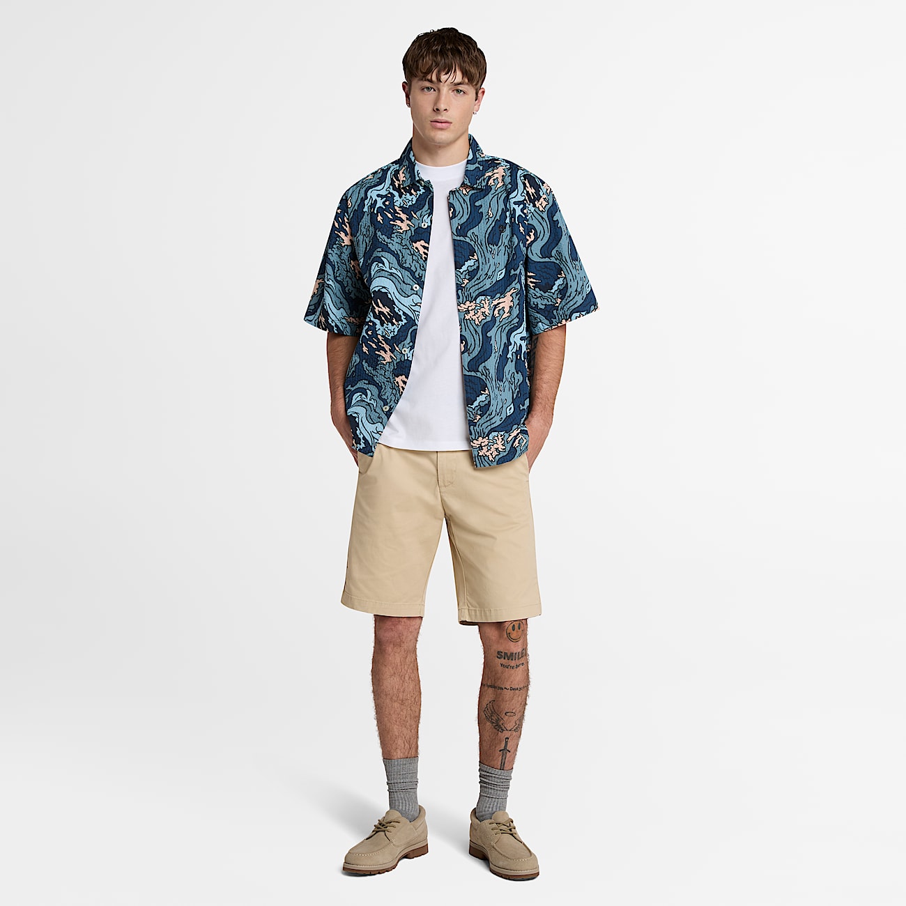 TShirt Grfica Rugged Active Gear Back para Hombre TBL Blanco ALT1