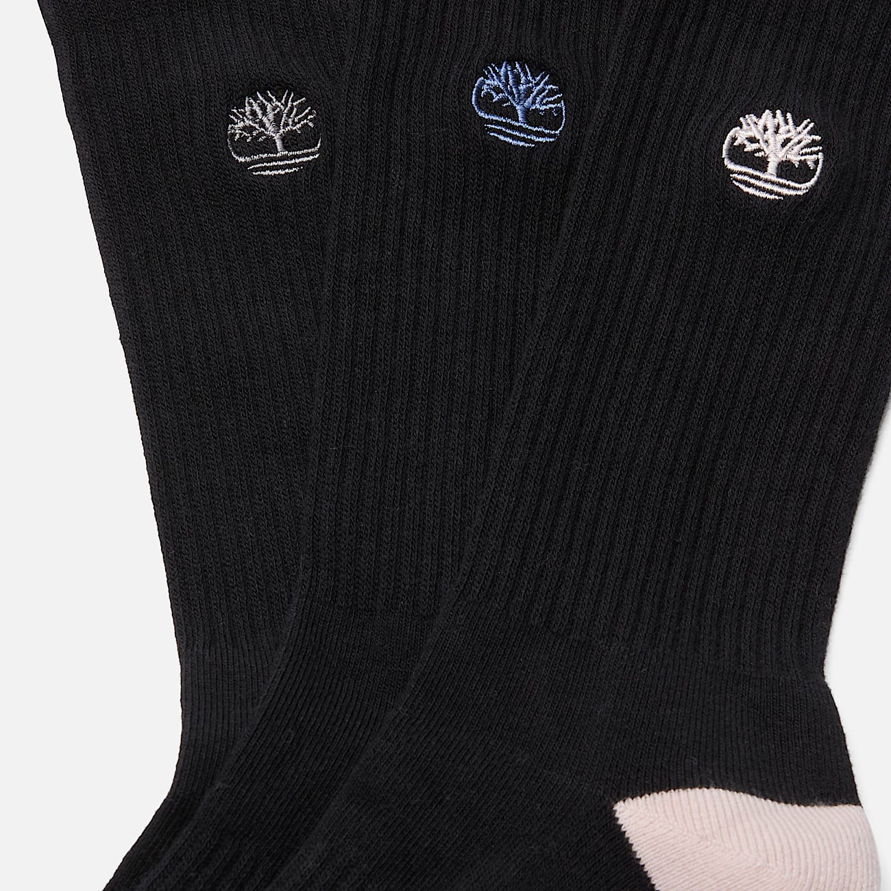 Womens Sagamore Beach 3Pack HalfCushion Crew Sock TBL Jet Black ALT1